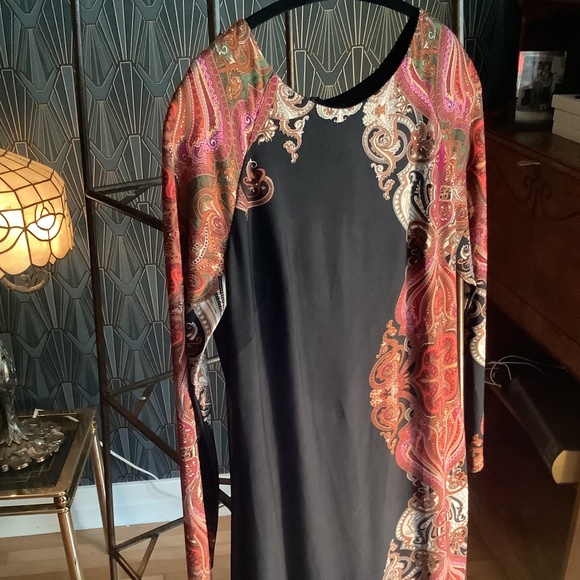 Joseph Ribkoff Paisley 3/4 Sleeve Sheath Dress 🇨🇦 Made - Picture 2 of 9